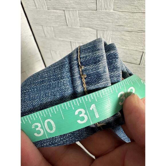 Torrid women’s jeans mid wash straight leg, distressed boyfriend, cut plus size - Picture 10 of 12